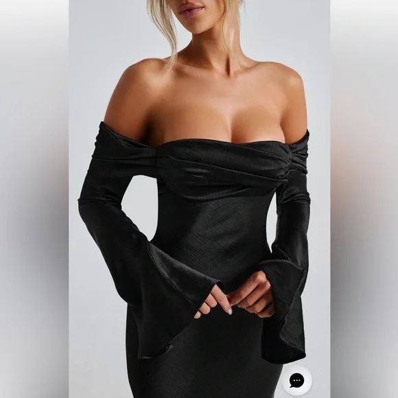 NWT Babyboo SELENE MAXI DRESS - BLACK - Picture 3 of 6